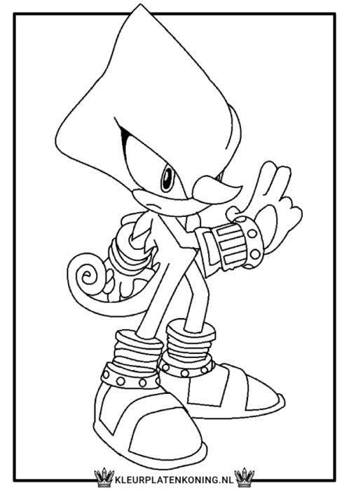 Espio kleurplaat